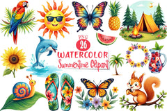 Summertime Clipart Bundle 1 - CraftNest - Digital Crafting and Art