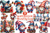Memorial Day Gnomes Clipart Bundle 2