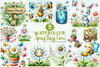 Spring Daisy Farm Clipart Bundle