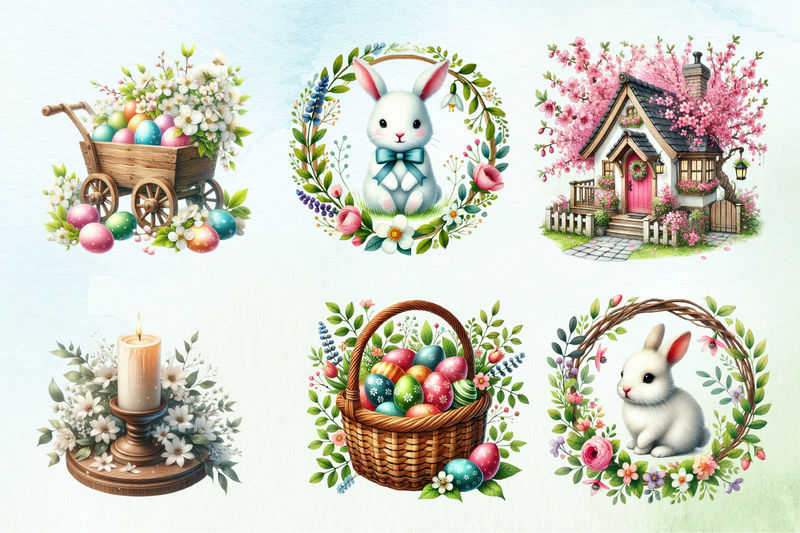 Easter Clipart Bundle 4 - CraftNest - Digital Crafting and Art