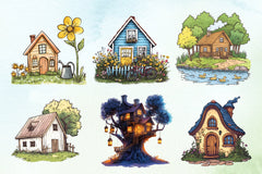 Cozy Spring Home Clipart Bundle - CraftNest - Digital Crafting and Art
