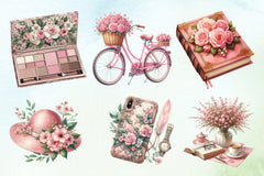 Pink Spring Fashion Clipart Bundle 2 - CraftNest - Digital Crafting and Art
