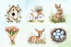 Soft Spring Clipart Bundle 6 - CraftNest - Digital Crafting and Art