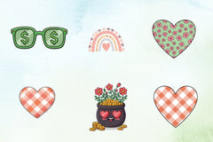 Groovy Retro St Patrick's Day Clipart Bundle - CraftNest - Digital Crafting and Art