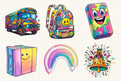 Groovy School Clipart Bundle 5 - CraftNest - Digital Crafting and Art