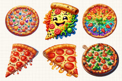 Pizza Clipart Bundle 3 - CraftNest - Digital Crafting and Art