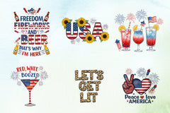 4th of July Clipart Bundle 4 - CraftNest - Digital Crafting and Art