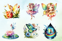 Spring Fairy Clipart Bundle 2 - CraftNest - Digital Crafting and Art