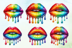 Mardi Gras Lips Clipart Bundle 6 - CraftNest - Digital Crafting and Art