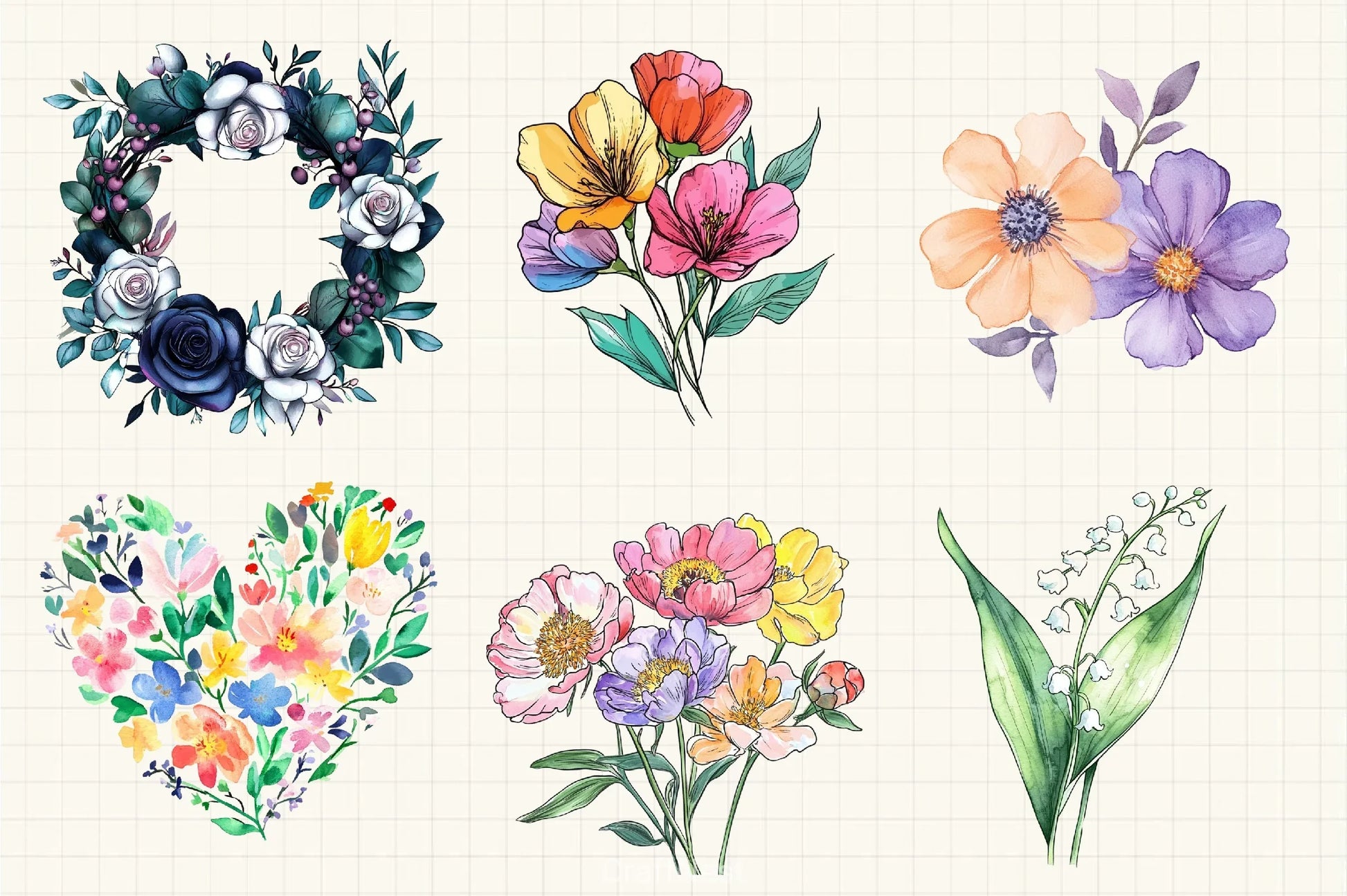 Spring Flowers Clipart Bundle 11 - CraftNest - Digital Crafting and Art