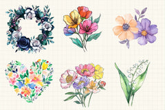 Spring Flowers Clipart Bundle 11 - CraftNest - Digital Crafting and Art