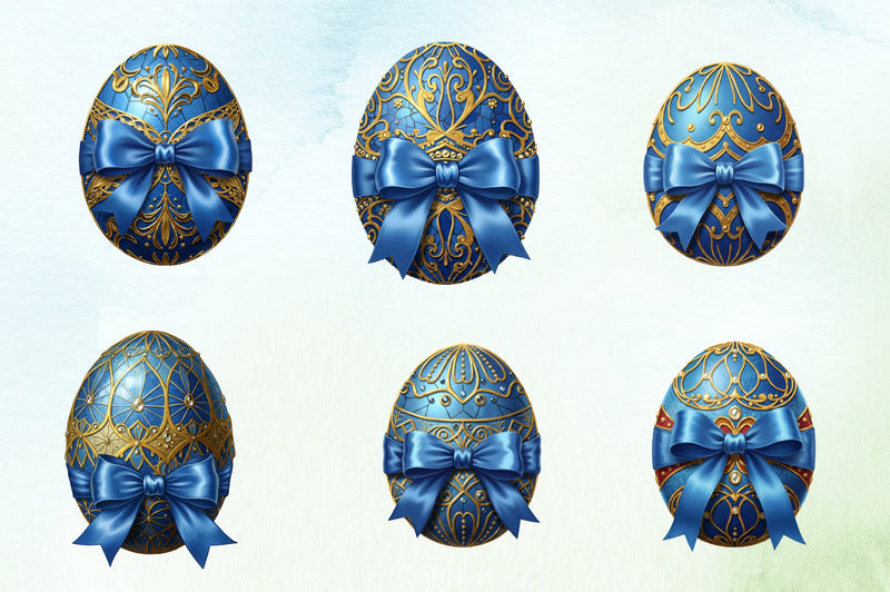 Easter Egg Bow Clipart Bundle - CraftNest - Digital Crafting and Art