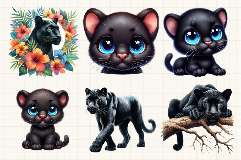 Black Panther Clipart Bundle - CraftNest - Digital Crafting and Art