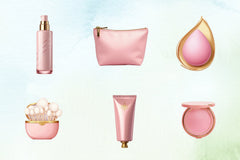 Pink Gold Cosmetics Clipart Bundle 1 - CraftNest - Digital Crafting and Art