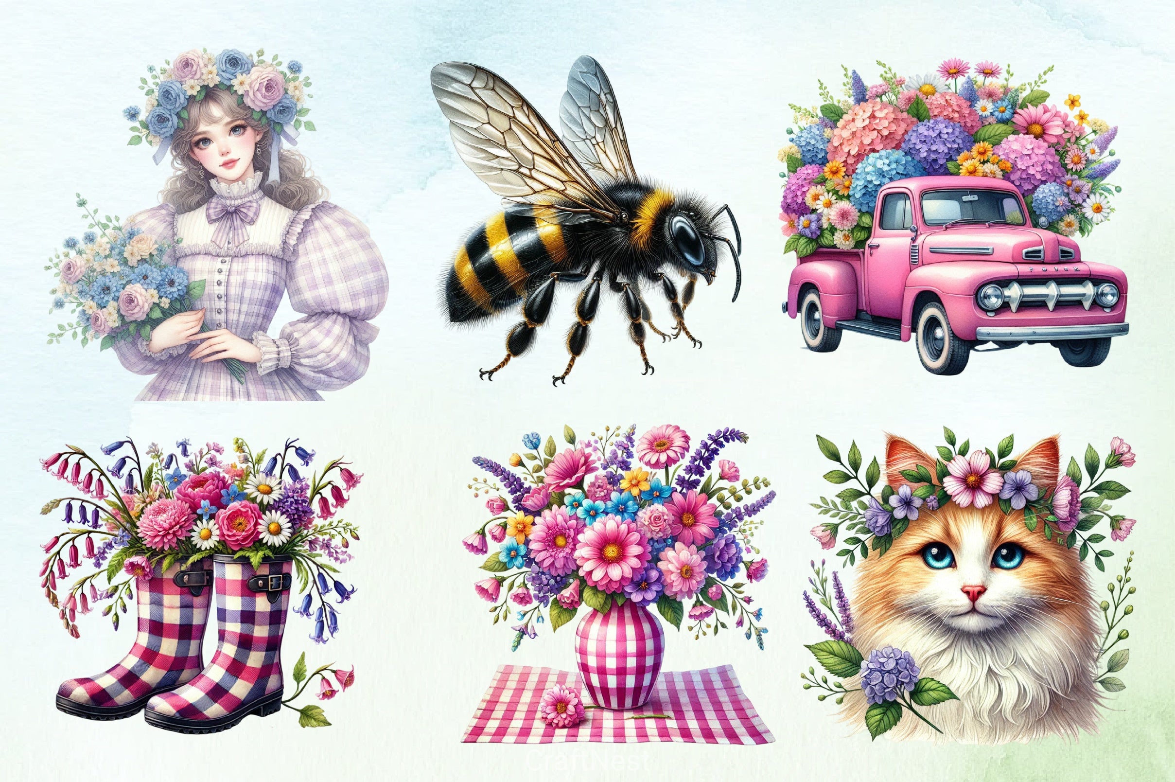 Spring Summer Clipart Bundle 2 - CraftNest - Digital Crafting and Art