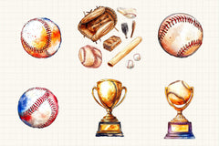 Baseball Clipart Bundle - CraftNest - Digital Crafting and Art