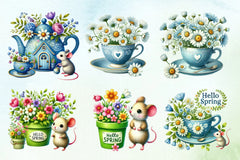 Spring Daisies Clipart Bundle - CraftNest - Digital Crafting and Art