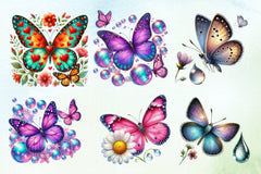 Spring Butterfly Clipart Bundle 4 - CraftNest - Digital Crafting and Art
