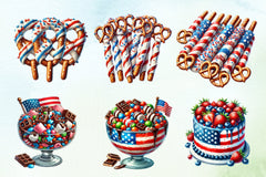 4th of July Desserts Clipart Bundle - CraftNest - Digital Crafting and Art