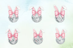 Disco Ball Bunny Easter Clipart Bundle - CraftNest - Digital Crafting and Art