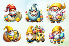 Easter Gnomes Clipart Bundle - CraftNest - Digital Crafting and Art