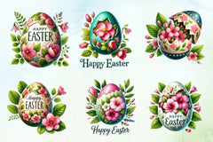 Easter Eggs & Flowers Clipart Bundle 2 - CraftNest - Digital Crafting and Art
