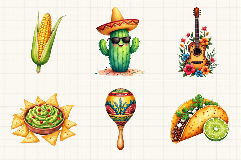 Cinco De Mayo Clipart Bundle - CraftNest - Digital Crafting and Art