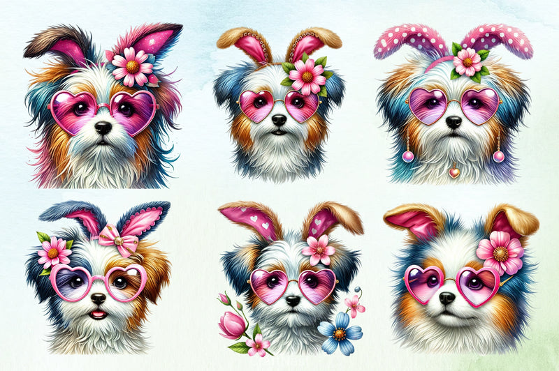 Easter Dog Clipart Bundle - CraftNest - Digital Crafting and Art