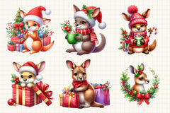 Christmas Kangaroo Clipart Bundle - CraftNest - Digital Crafting and Art