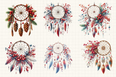 Christmas Dream Catcher Clipart Bundle - CraftNest - Digital Crafting and Art