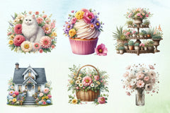 Spring Flowers Clipart Bundle 6 - CraftNest - Digital Crafting and Art