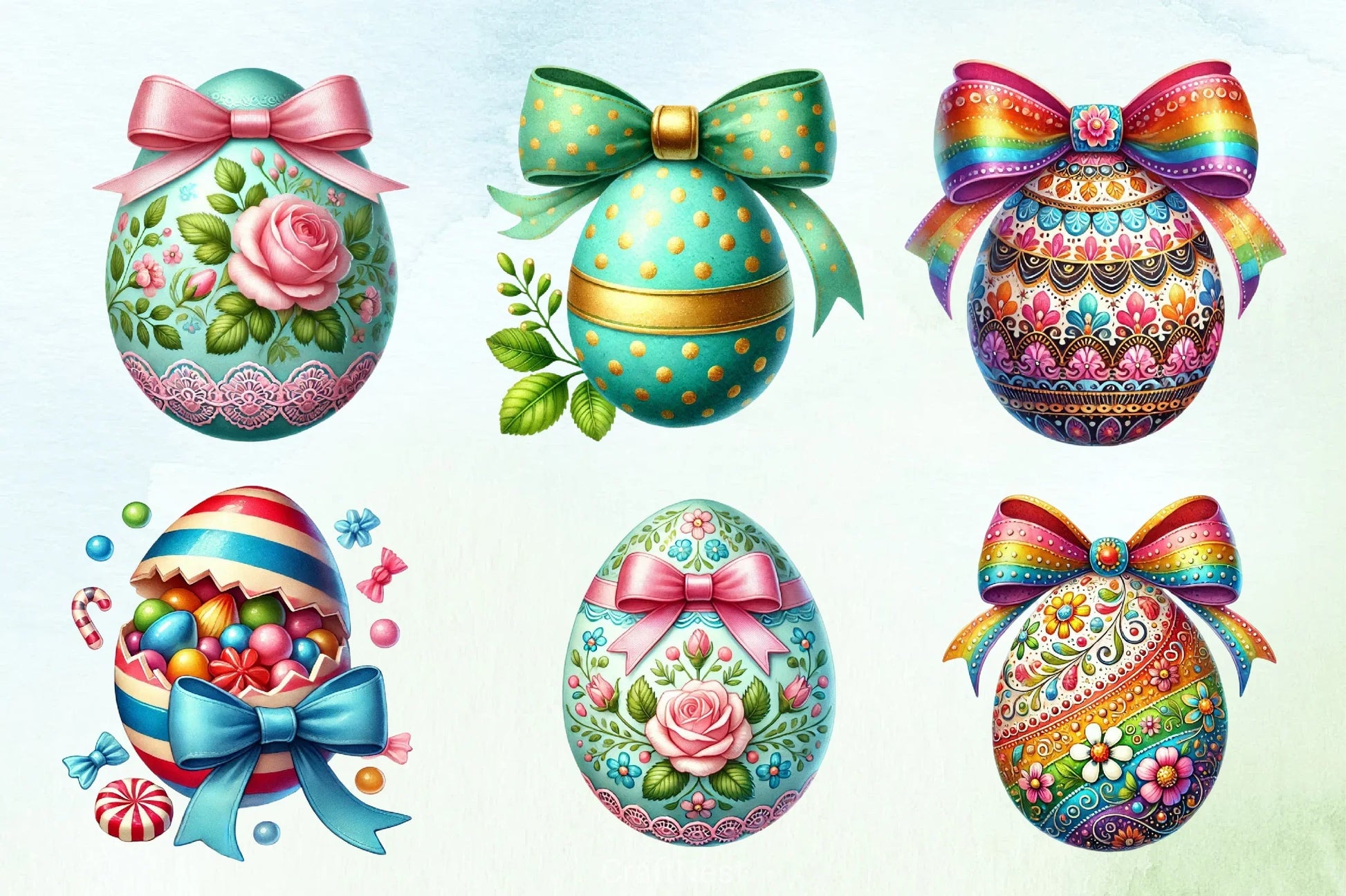 Easter Egg Clipart Bundle 8 - CraftNest - Digital Crafting and Art