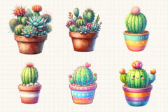 Cactus Clipart Bundle 3 - CraftNest - Digital Crafting and Art