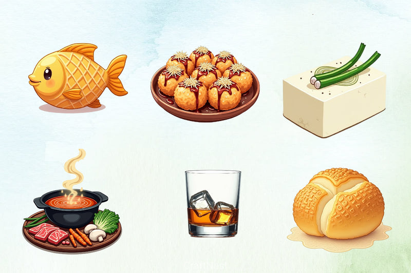 Premium Japanese Cuisine Clipart Bundle - CraftNest - Digital Crafting and Art