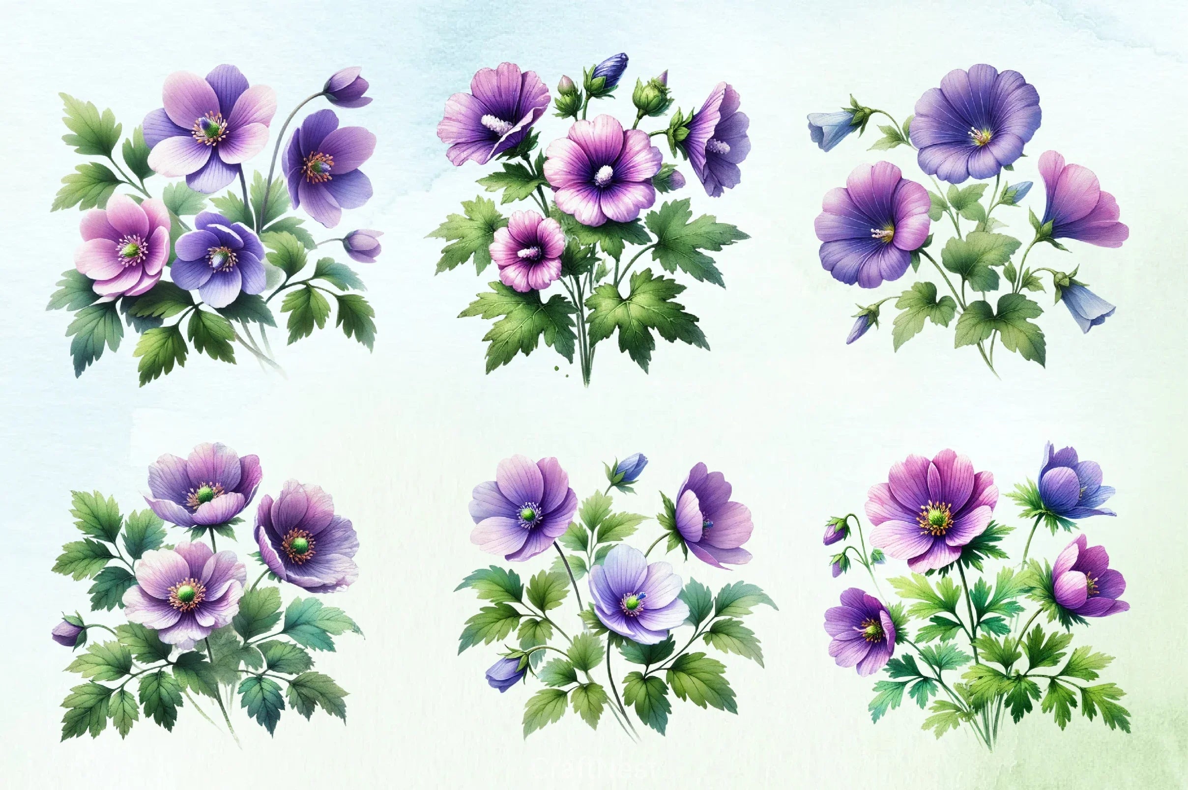 Spring Flowers Clipart Bundle 8 - CraftNest - Digital Crafting and Art