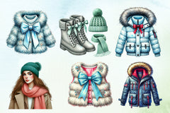 Winter Fashion Clipart Bundle 1 - CraftNest - Digital Crafting and Art