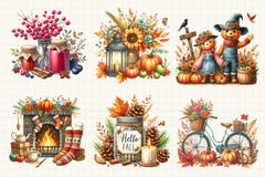 Hello Fall Clipart Bundle - CraftNest - Digital Crafting and Art