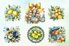 Mediterranean Beach Clipart Bundle - CraftNest - Digital Crafting and Art