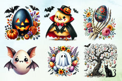 Cute Spooky Easter Clipart Bundle - CraftNest - Digital Crafting and Art