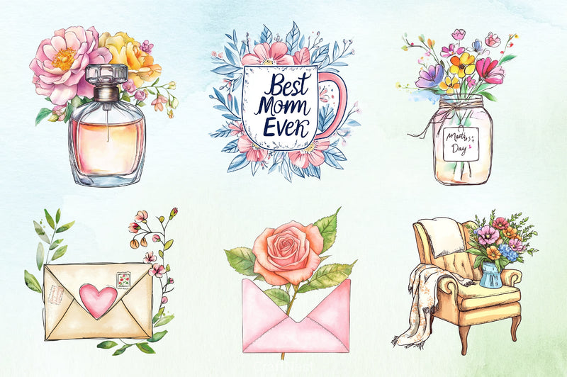 Mother's Day Clipart Bundle 8 - CraftNest - Digital Crafting and Art