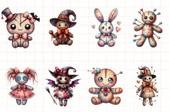 Coquette Voodoo Doll Clipart Bundle - CraftNest - Digital Crafting and Art