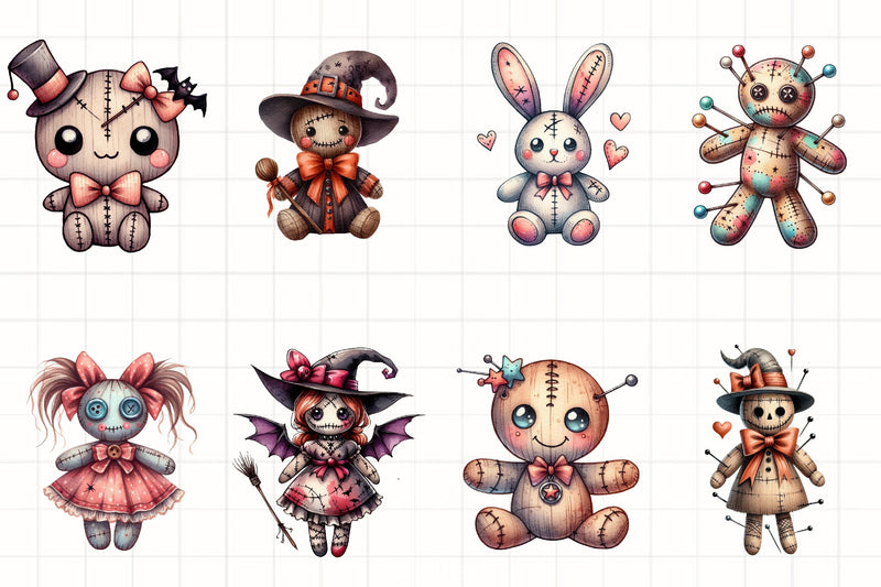 Coquette Voodoo Doll Clipart Bundle - CraftNest - Digital Crafting and Art