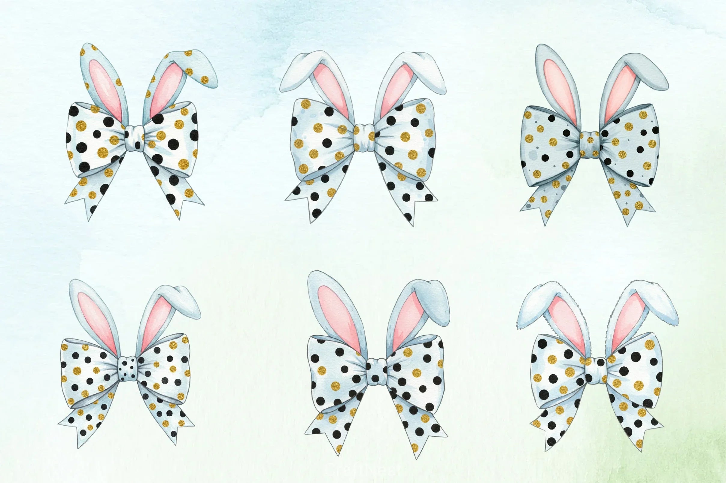 Glitter Easter Bunny Clipart Bundle 42 - CraftNest - Digital Crafting and Art