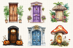 Door Clipart Bundle 1 - CraftNest - Digital Crafting and Art