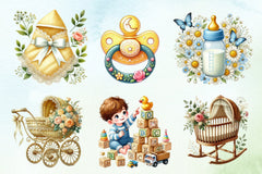 Spring Baby Clipart Bundle - CraftNest - Digital Crafting and Art