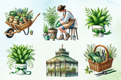 Winter Gardening Clipart Bundle 1 - CraftNest - Digital Crafting and Art