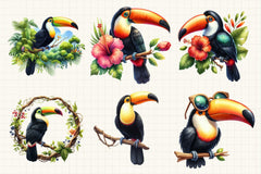 Toucan Clipart Bundle - CraftNest - Digital Crafting and Art