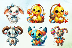 Easter Voodoo Dolls Clipart Bundle - CraftNest - Digital Crafting and Art
