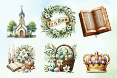 Religious Easter Clipart Bundle 1 - CraftNest - Digital Crafting and Art