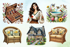 Spring Garden Clipart Bundle 1 - CraftNest - Digital Crafting and Art